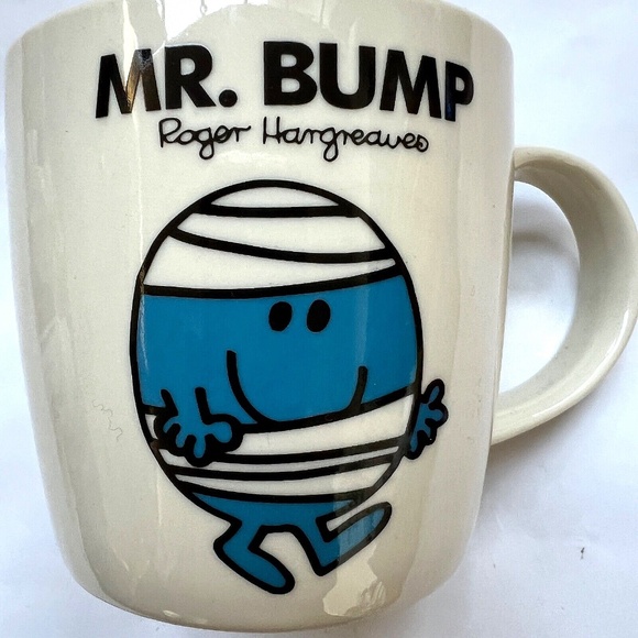 Mr Bump Mug Mr. Men Little Miss Blue Cream Sanrio 2013 Roger Hargreave - Picture 1 of 9